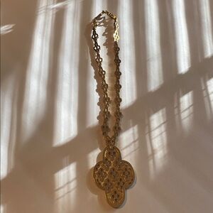 Vintage Monet gold tone chunky necklace